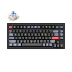 Клавиатура Keychron Black Knob Blue Switch RGB Hot-Swap Gateron G pro Mechanical Q1M2_Keychron (Проводная)