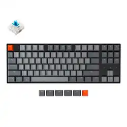 Клавиатура Keychron TKL Blue Switch White Led Gateron G pro Mechanical Wireless K8A2_Keychron (Беспроводная)