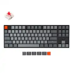 Клавиатура Keychron TKL Red Switch White Led Gateron G pro Mechanical Wireless K8A1_Keychron (Беспроводная)