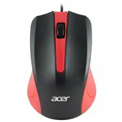 Мышь Acer OMW012 черный/красный ZL.MCEEE.003 (Бюджетная, Проводная)