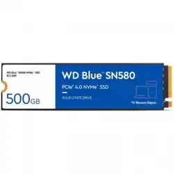 Внутренний жесткий диск Western Digital Blue SN580 WDS500G3B0E (SSD (твердотельные), 500 ГБ, M.2, PCIe)