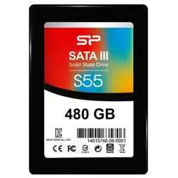 Внутренний жесткий диск Silicon Power S55 SP480GBSS3S55S25 (SSD (твердотельные), 480 ГБ, 2.5 дюйма, SATA)