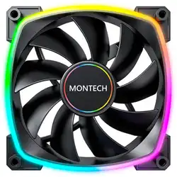 Охлаждение Montech AX140 ARGB 140х140x25 черный AX140 PWM BLACK (Для системного блока)
