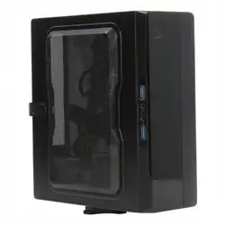 Корпус Powerman EQ101BK 6117414 (Бюджетные, Slim-Desktop)