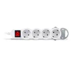 Распределитель питания iPower 4 розетки, 1,8 метров, 220-240V, 10A, Белый Home W4-18M