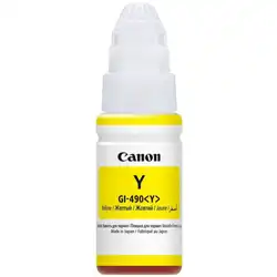 Струйный картридж Canon Чернила GI-490Y PIXMA G1400/2400/3400 жёлтые 0666C001