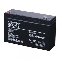 Сменные аккумуляторы АКБ для ИБП CyberPower RC6-12 RC 6-12 (6 В)