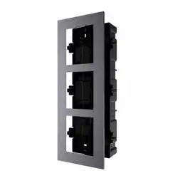 Аксессуар для видеокамер Hikvision Врезная монтажная рамка  на 3 модуля DS-KD-ACF3/Plastic