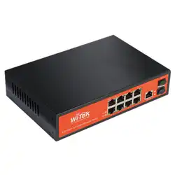 Коммутатор Wi-Tek WI-MS310GF (1000 Base-TX (1000 мбит/с), 2 SFP порта)