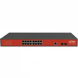 Коммутатор Wi-Tek WI-MS318GF (1000 Base-TX (1000 мбит/с), 2 SFP порта)
