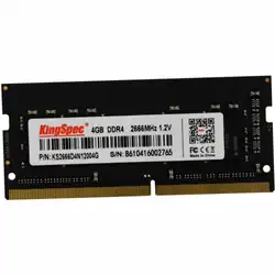 ОЗУ KingSpec 4 ГБ KS2666D4N12004G (SO-DIMM, DDR4, 4 Гб, 2666 МГц)