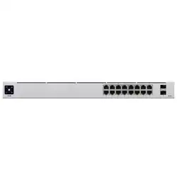 Коммутатор Ubiquiti USW-16-POE Gen2 (1000 Base-TX (1000 мбит/с), 2 SFP порта)