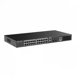 Коммутатор Ruijie RG-ES228GS-P (1000 Base-T (1000 мбит/с), 2 SFP порта)