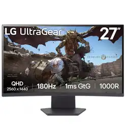 Монитор LG 27GS60QC-B (27 ", VA, Quad HD 2560x1440 (16:9), 180 Гц)