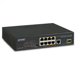 Коммутатор Planet FGSD-1011HP (1000 Base-TX (1000 мбит/с), 1 SFP порт)