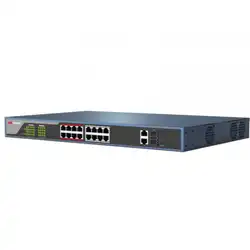 Коммутатор Hikvision DS-3E0318P-E/M(B) (100 Base-TX (100 мбит/с), 1 SFP порт)