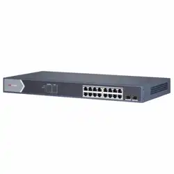 Коммутатор Hikvision DS-3E1518P-EI (1000 Base-TX (1000 мбит/с), 2 SFP порта)