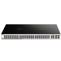 Коммутатор D-link DGS-1210 DGS-1210-52/FL2A (1000 Base-T (1000 мбит/с), 4 SFP порта)
