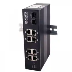 Коммутатор OSNOVO SW-70802/I (1000 Base-T (1000 мбит/с), 2 SFP порта)