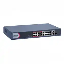Коммутатор Hikvision DS-3E1318P-EI/M (100 Base-T (100 мбит/с), 1 SFP порт)