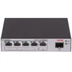 Коммутатор H3C S1600V2 LS-1600V2-6P-GL (1000 Base-T (1000 мбит/с), 1 SFP порт)