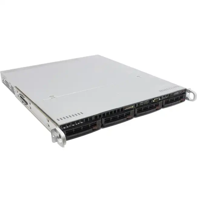 Сервер Supermicro CSE-813MTQ-R400CB/X11DPL SMR0131 (1U Rack, Xeon Silver 4112, 2600 МГц, 4, 8.25, 1 x 16 ГБ, LFF 3.5", 4)