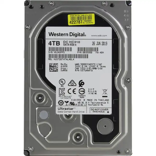 Внутренний жесткий диск Western Digital 4 ТБ HUS726T4TALA6L4 (HDD (классические), 4 ТБ, 3.5 дюйма, SATA)