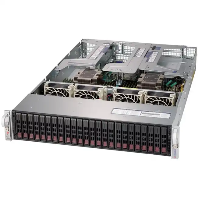Сервер Supermicro SuperServer 2029U-E1CRT SYS-2029U-E1CRT 800754010 (2U Rack, Xeon Gold 6234, 3300 МГц, 8, 24.75, 12 x 32 ГБ, SFF 2.5", 24)
