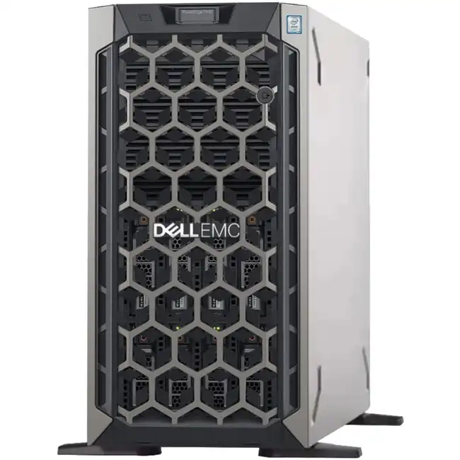 Сервер Dell PowerEdge T440 210-AMEI-057 (Tower, Xeon Silver 4214R, 2400 МГц, 12, 16.5, 1 x 8 ГБ, SFF 2.5", 8, 1x 4 ТБ)