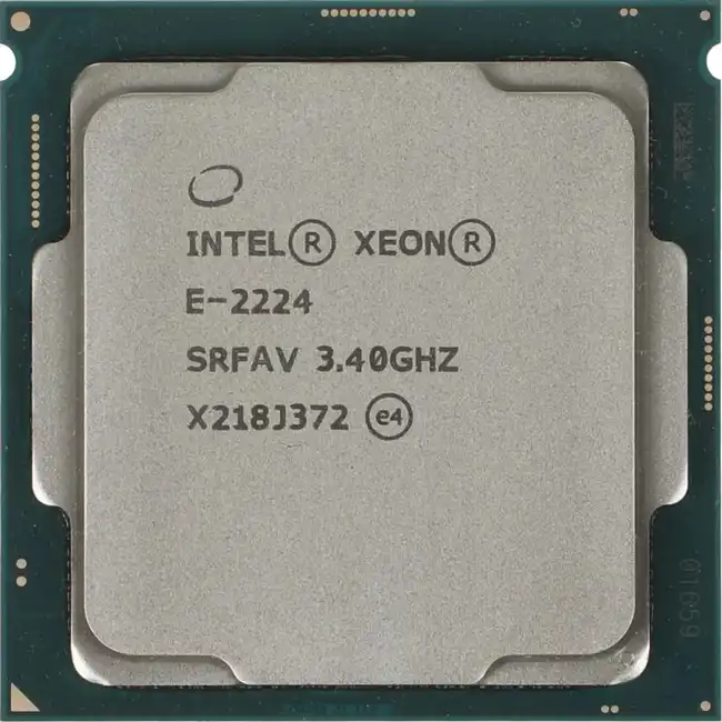 Серверный процессор Intel E-2224 (Intel, 4, 3.4 ГГц, 8)