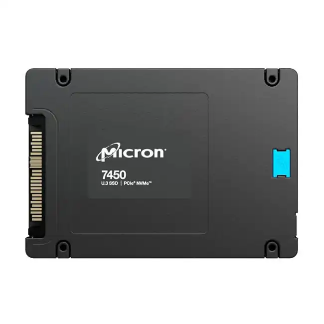 Внутренний жесткий диск Micron 7450 MAX MTFDKCB6T4TFS-1BC1ZABYYR (SSD (твердотельные), 6.4 ТБ, 2.5 дюйма, PCIe)