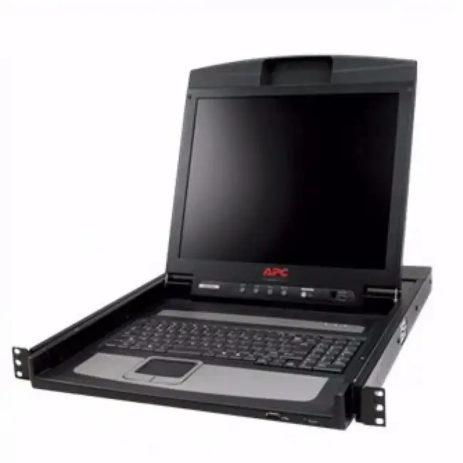 KVM-переключатель APC 17" Rack LCD Console with Integrated 8 Port Analog KVM Switch AP5808