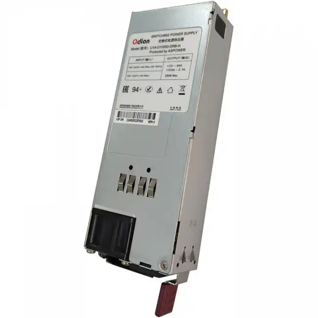 Серверный блок питания Qdion U1A-D10550-DRB-H 99MAD10550I1170122 (1U, 550 Вт)