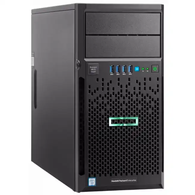 Сервер HPE ProLiant ML30 Gen9 P03704-425 (Tower, Xeon E3-1220 v6, 3000 МГц, 4, 8, 1 x 8 ГБ, LFF 3.5", 4)