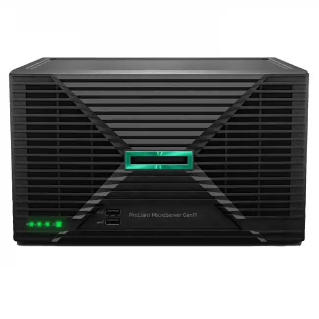 Сервер HPE MicroServer Gen11 P68820-421 (Ultra Microtower, Xeon E-2414, 2600 МГц, 4, 12, 1 x 16 ГБ, LFF 3.5", 4)