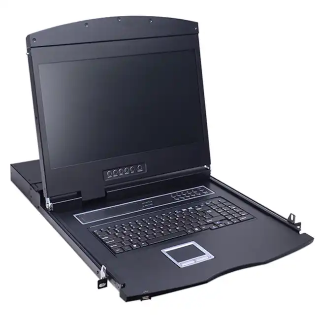 KVM-переключатель SHIP KVM консоль AS-9108ULS, 19", 2 порта USB, 8 портов VGA