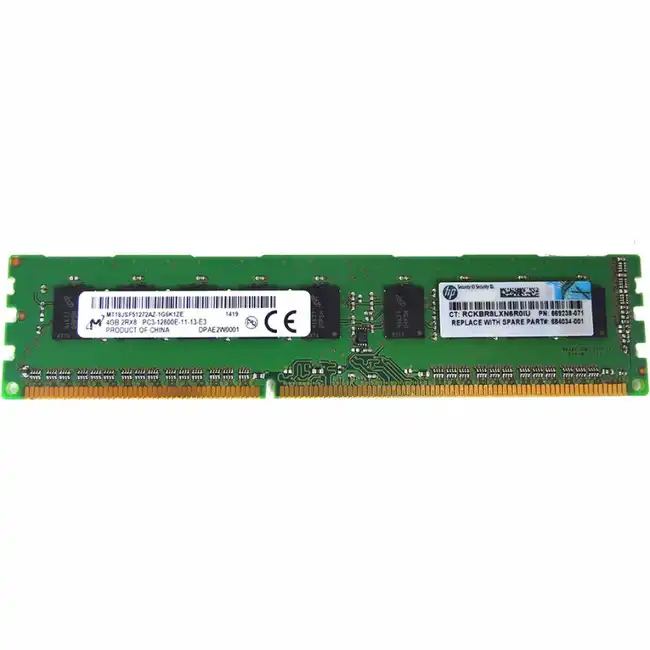 Серверная оперативная память ОЗУ HPE 4GB (1x4GB) Dual Rank x8 PC3-12800E (DDR3-1600) Unbuffered CAS-11 Memory Kit 669322-B21 (4 ГБ, DDR3)