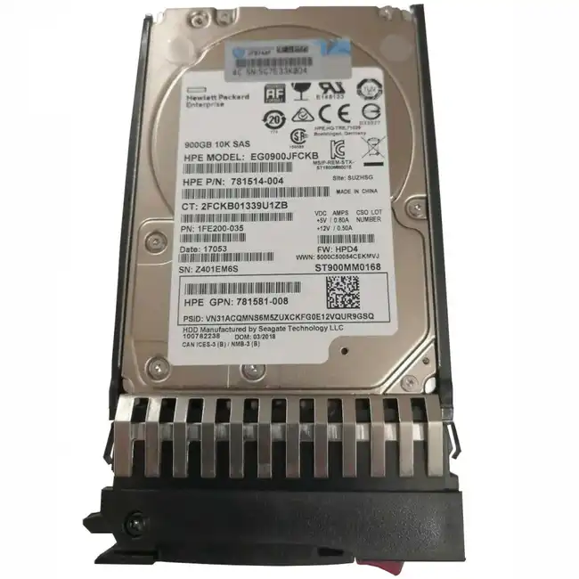 Серверный жесткий диск HPE SAS/900 Gb/10000 rpm/MSA 12G SFF (2.5in) Dual Port Ent J9F47A (2,5 SFF, 900 ГБ, SAS)