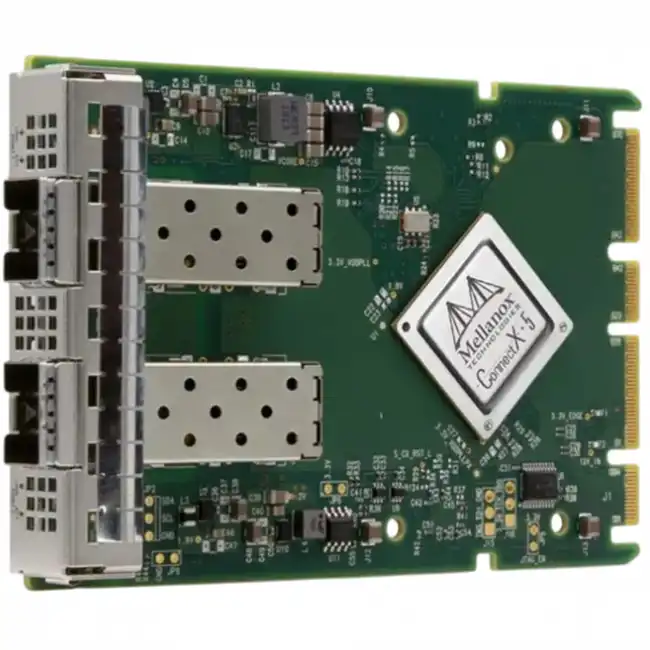 Сетевая карта Dell Nvidia ConnectX-6 Lx Dual Port 10/25GbE SFP28 Adapter, PCIe Low Profile 540-BDJO (SFP28)