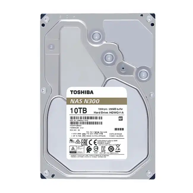 Внутренний жесткий диск Toshiba 10Tb NAS N300 HDWG11AUZSVA