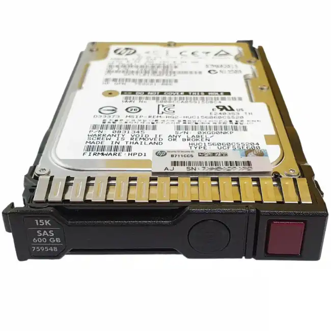Серверный жесткий диск HPE 600GB 12G SAS 15K rpm SFF 759212-B21 (2,5 SFF, 600 ГБ, SAS)