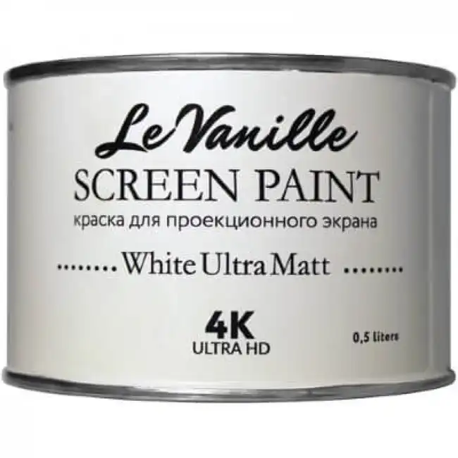 Аксессуар для проектора  Le Vanille Screen Проекционная краска White Ultra Matt 0,5 L WhiteUltraMatt/0,5L