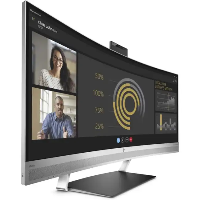 Монитор HP S340c V4G46AA#ABB (34 ", VA, WQHD 3440x1440 (21:9), 60 Гц)