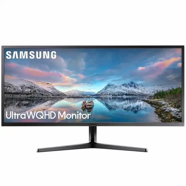 Монитор Samsung LS34J550WQRXEN (34.1 ", VA, WQHD 3440x1440 (21:9), 75 Гц)