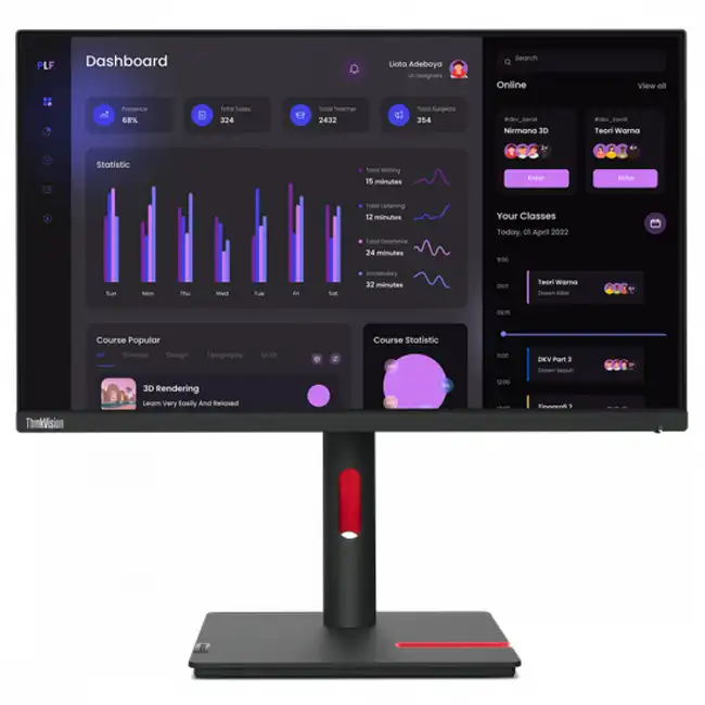 Монитор Lenovo ThinkVision T24i-30 63CFMATXEU (23.8 ", IPS, FHD 1920x1080 (16:9), 60 Гц)