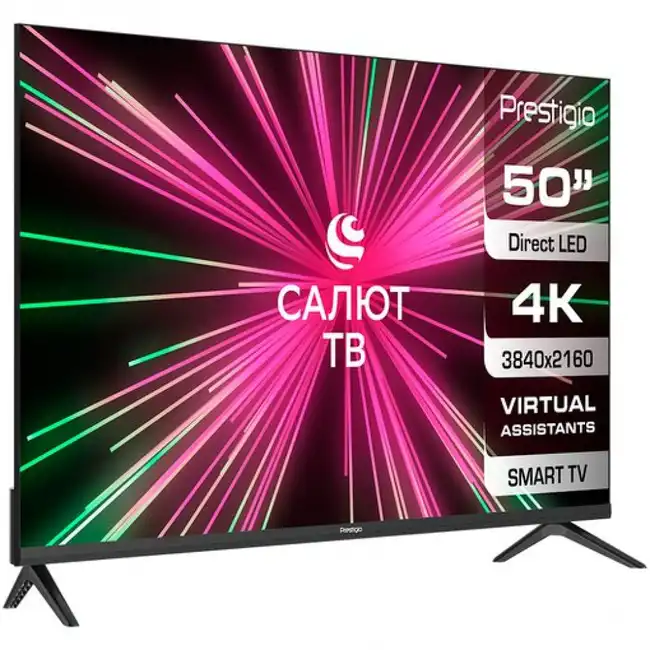 Телевизор Prestigio 50” Top Salute PTV50SS07X_CIS_BK (50 ", Черный)