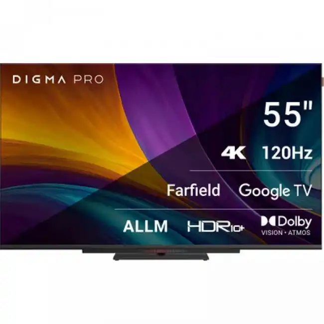 Телевизор Digma Pro 55C (55 ", Smart TV, Черный)