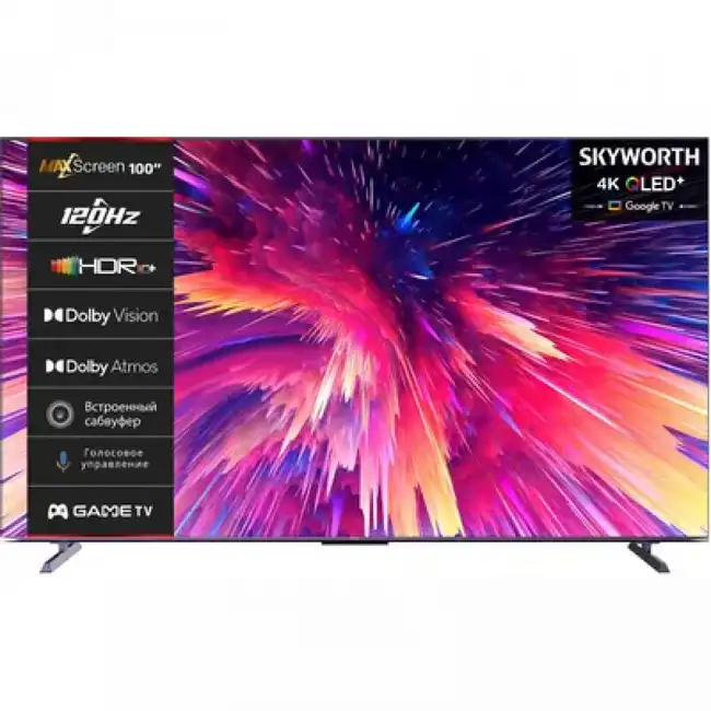 Телевизор Skyworth 100Q78G (100 ", Smart TV, Черный)