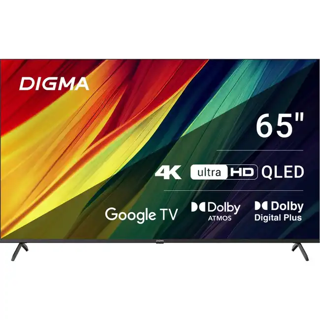 Телевизор Digma 65" DM-LED65UQB31 (65 ", Smart TV, Черный)