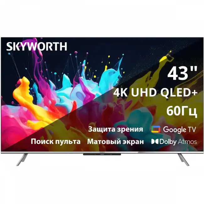 Телевизор Skyworth 43Q66G (43 ", Smart TV, Черный)